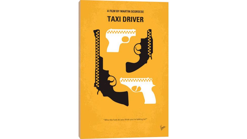 iCanvas Taxi Driver Minimal Movie Poster by Chungkong Canvas Print, 18 x 12 CKG102-1PC3-18x12