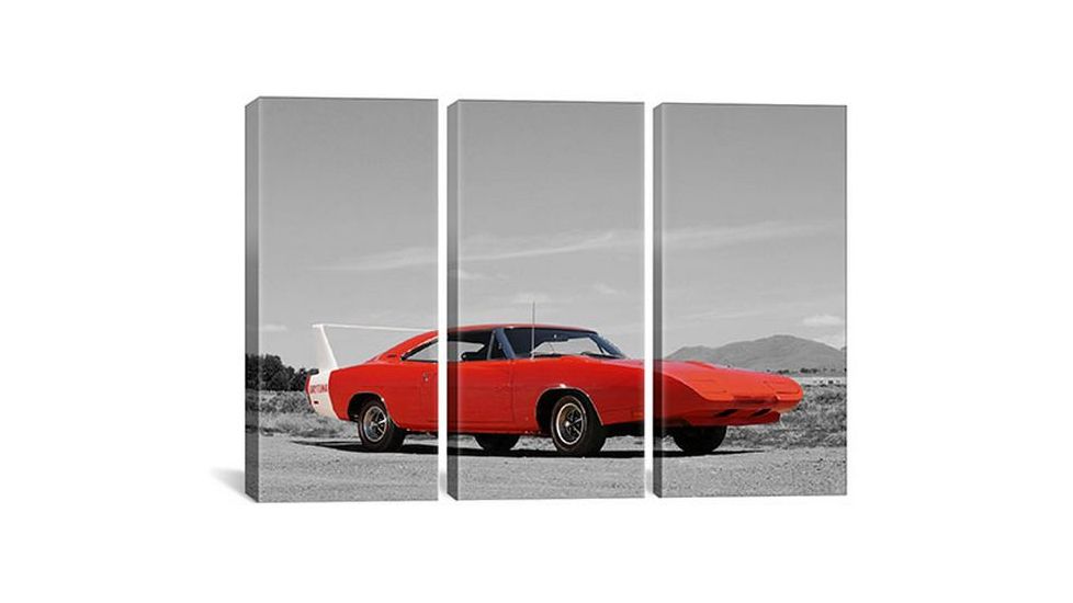 iCanvas 1969 Dodge Charger Daytona Color Pop by Canvas Print, Multi, 60x40x0.75, 3P ICA1196-3PC3-60x40