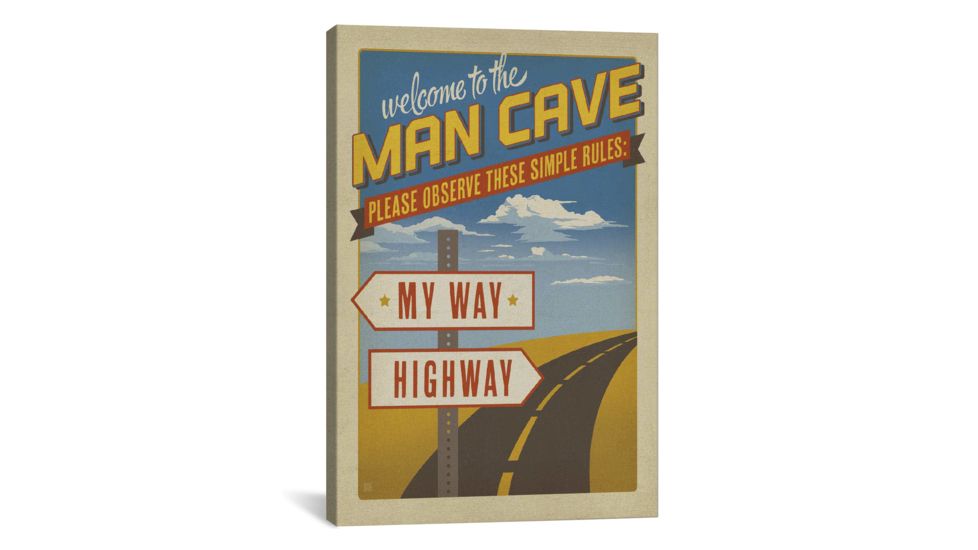 iCanvas My Way Highway by Anderson Design Group Print, Multi, 26x18x0.75 ADG263-1PC3-26x18