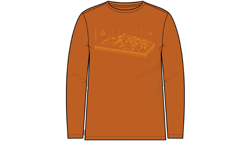 Icebreaker 150 Tech Lite II Long Sleeve Alps 3D T-Shirt - Men's, Earth, Medium, IB0A56R5865M