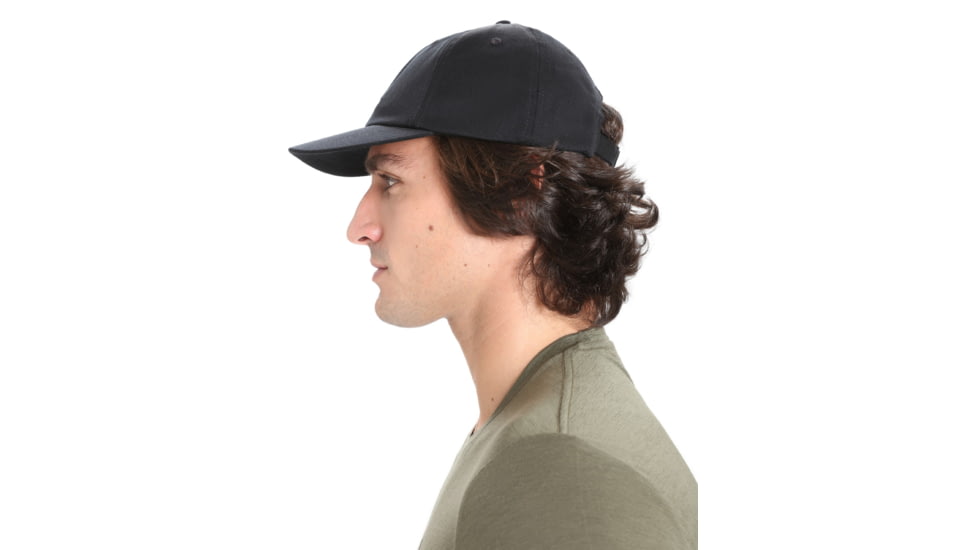 Icebreaker 6 Panel Hat, Black, One Size, IB0A59HA001OS