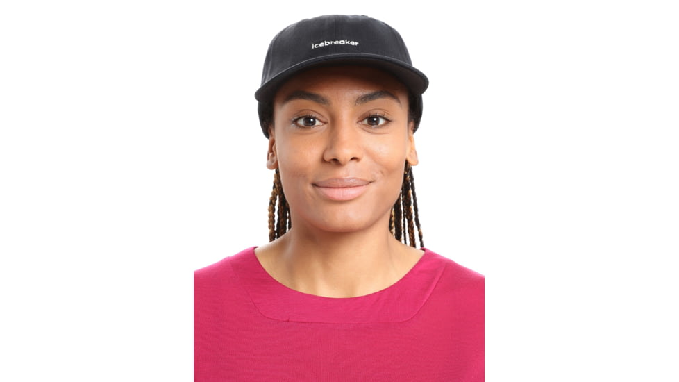 Icebreaker 6 Panel Hat, Black, One Size, IB0A59HA001OS