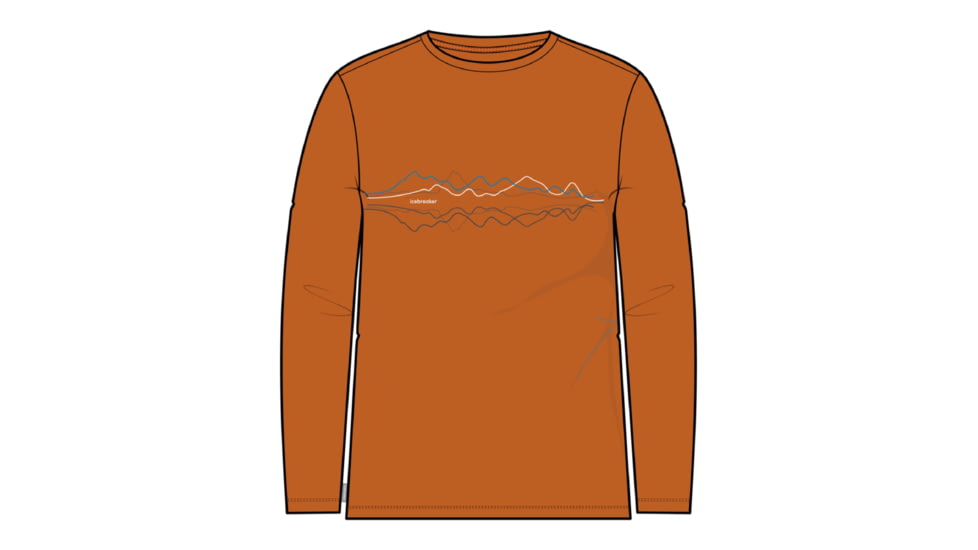 Icebreaker Central Classic Long Sleeve Icebreaker T-Shirt - Men's, Earth, Extra Large, IB0A56S7865XL