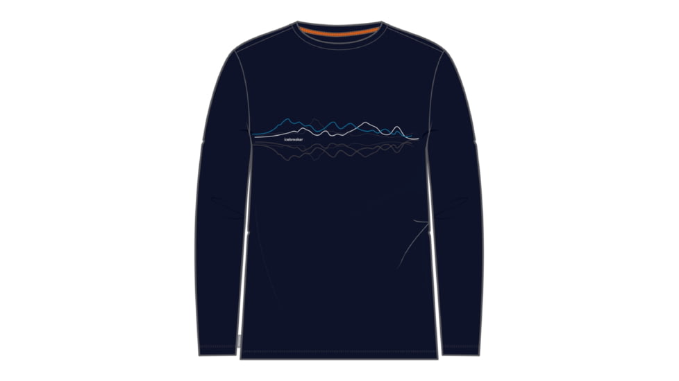 Icebreaker Central Classic Long Sleeve Icebreaker T-Shirt - Men's, Midnight Navy, Extra Large, IB0A56S7401XL