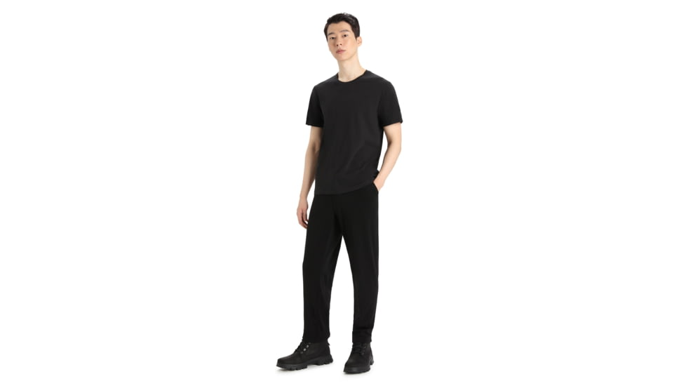 Icebreaker Central Classic Short Sleeve T-Shirt - Mens, Black, Large, IB0A56JX001L