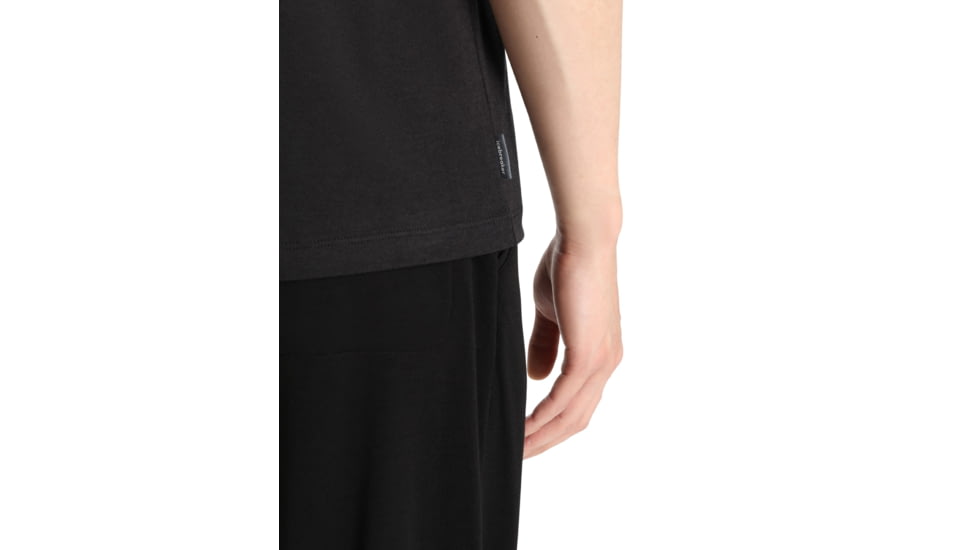 Icebreaker Central Classic Short Sleeve T-Shirt - Men's, Black, Large, IB0A56JX001L