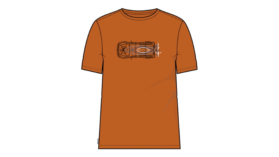 Icebreaker Central Classic Short Sleeve Wireframe Wonder T-Shirt - Men's, Earth, Extra Large, IB0A56S9865XL