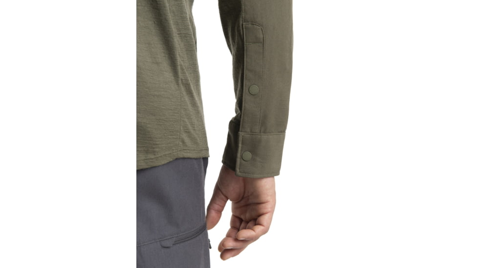 Icebreaker Hike Long Sleeve Top - Mens, Loden, Medium, IB0A56OJ069M