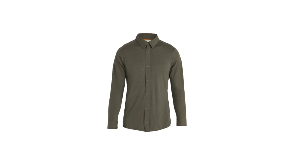 Icebreaker Hike Long Sleeve Top - Mens, Loden, Medium, IB0A56OJ069M
