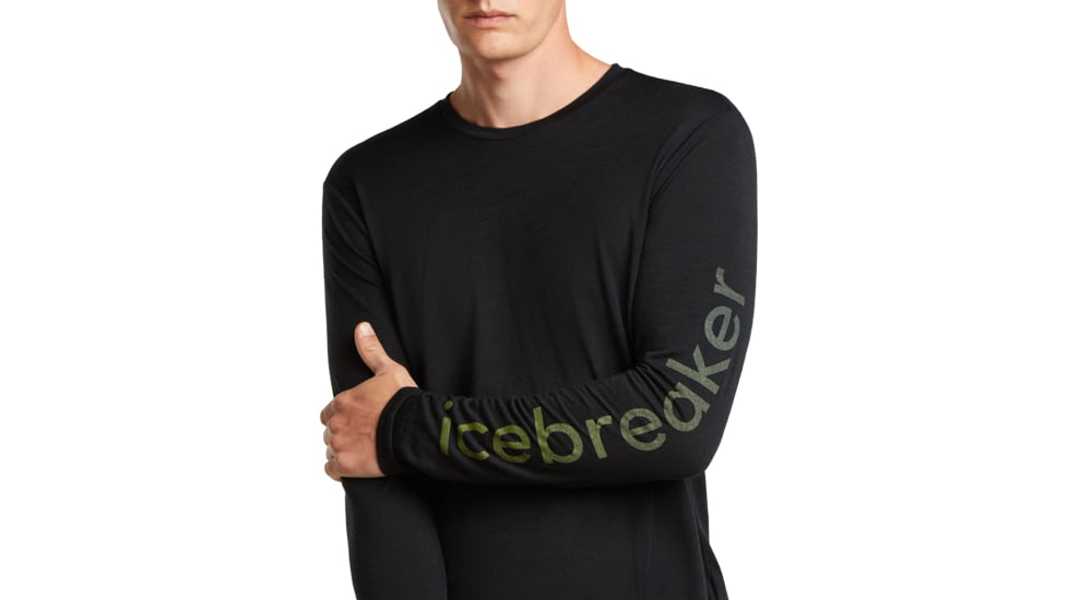 Icebreaker Merino 150 Tech Lite Long Sleeve IB Vertical Tee - Mens