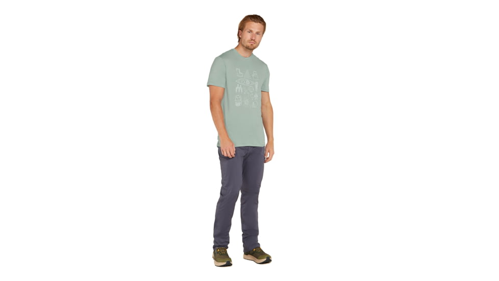 Icebreaker Men Merino 150 Tech Lite SS Tee Camp Essentials, Moss, XL, IB0A571X01GXL