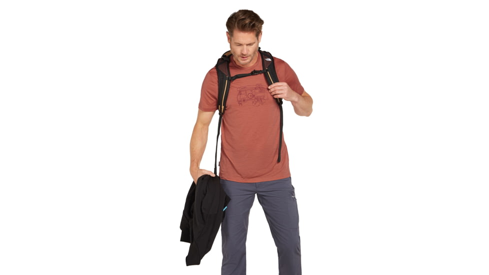 Icebreaker Men Merino 150 Tech Lite SS Tee Van Life, Cedar Wood, L, IB0A572G01ML
