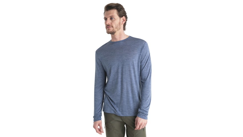 Icebreaker Merino 125 Cool-Lite Sphere III LS Tee - Mens, Dawn Heather, Extra Large, IB0A56ZLA90XL