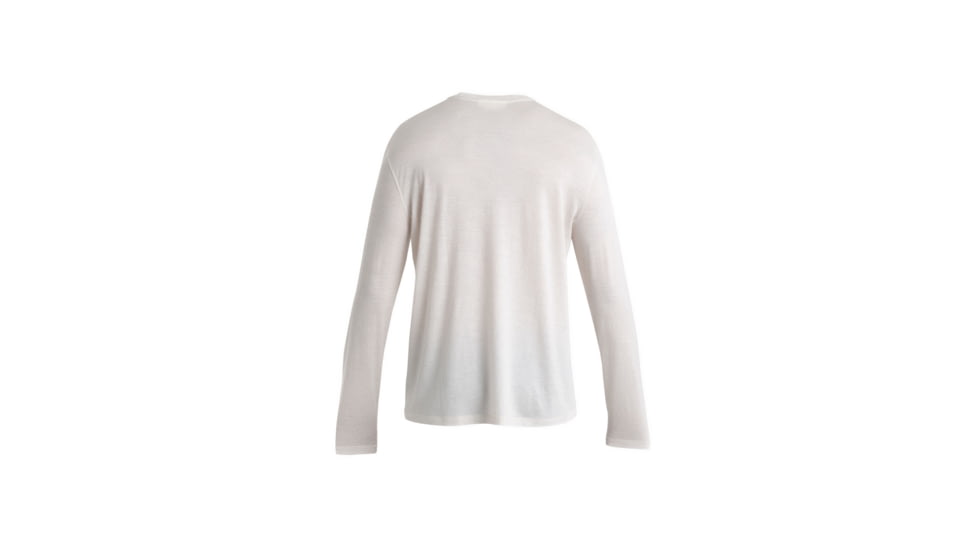 Icebreaker Merino 150 Tech Lite III LS Relaxed Pocket Tee - Mens, Ecru Heather, Extra Large, IB0A56WG116XL