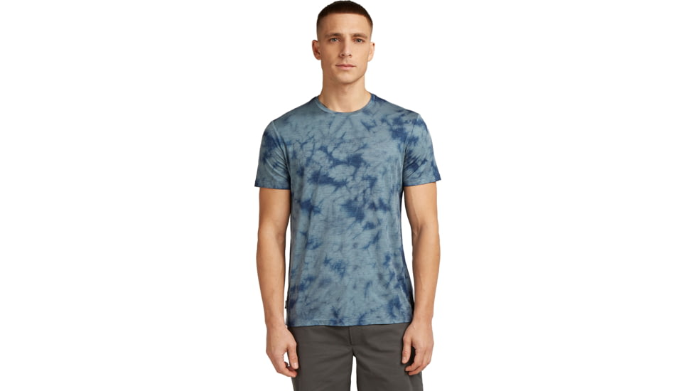 Icebreaker Merino 150 Tech Lite SS T-Shirt Cloud Dye - Men's, Blue Ash/Dawn/CD, Extra Large, IB0A572H0GFXL