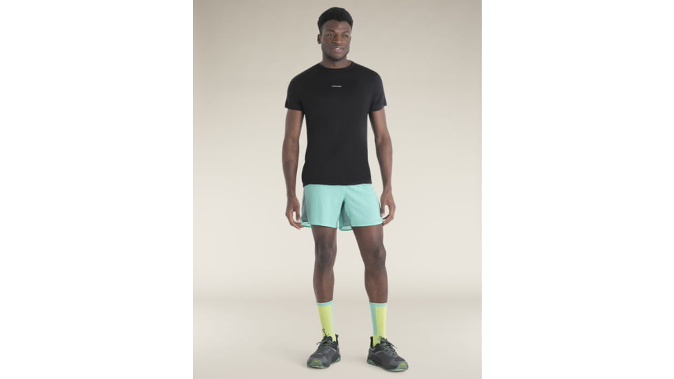 Icebreaker Merino Blend 125 Cool-Lite Sphere SS T-Shirt - Mens, Blaze, Small, IB0A56ZM05NS