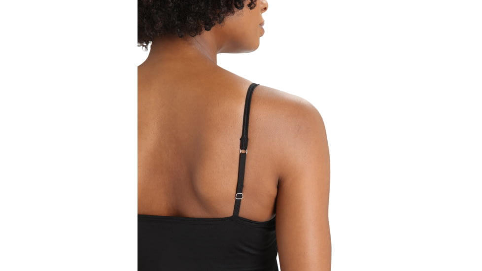 Icebreaker Merino Siren Bra Cami Singlet - Womens, Black, Extra Small, IB0A56BL001XS