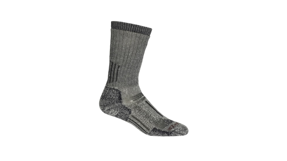 Icebreaker Mountaineer Mid Calf Socks - Men's, Jet Heather/Espresso, Small, IB101291136S