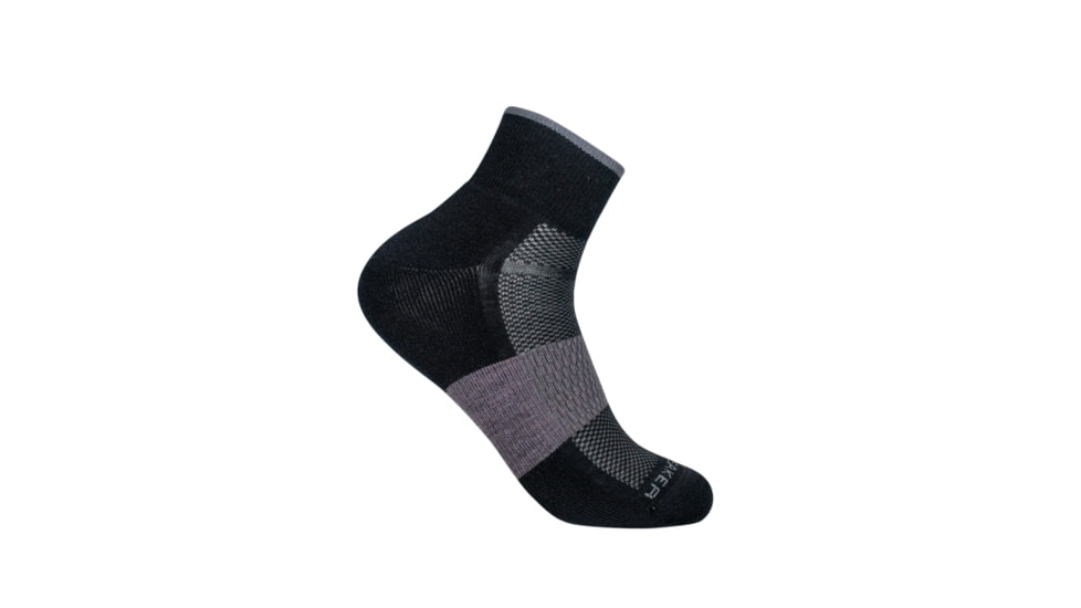 Icebreaker Multisport Light Mini Socks - Men's, Black/Snow/Metro Heather, Extra Large, IB105132377XL
