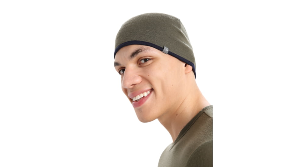 Icebreaker Pocket Beanie, Loden/Midnight Navy, One Size, IBIBM200583OS