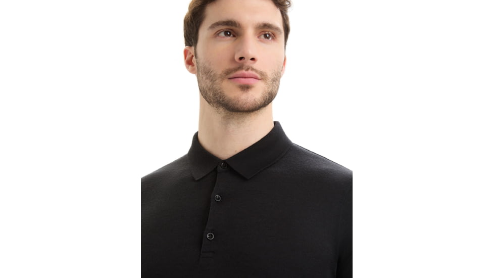 Icebreaker Tech Lite II Short Sleeve Polo - Men's, Black, 3XL, IB0A59LC0013XL