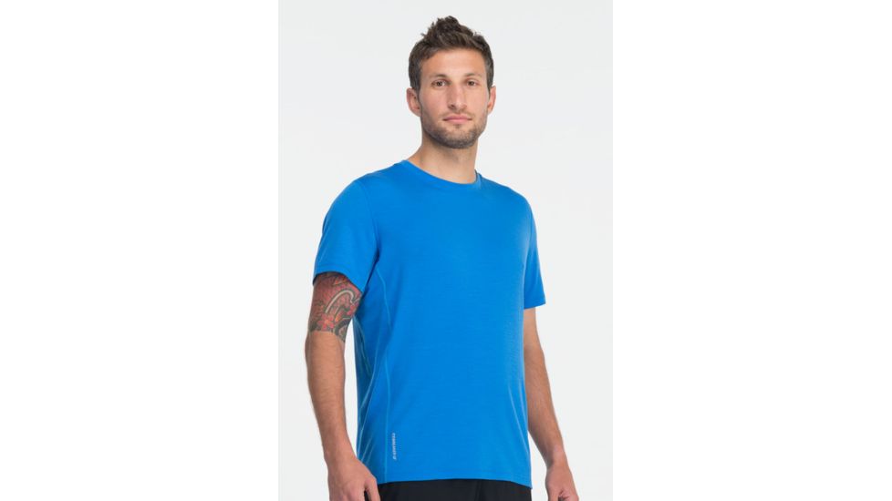 Icebreaker Zone Short Sleeve Crewe - Men's-Cadet-X-Large