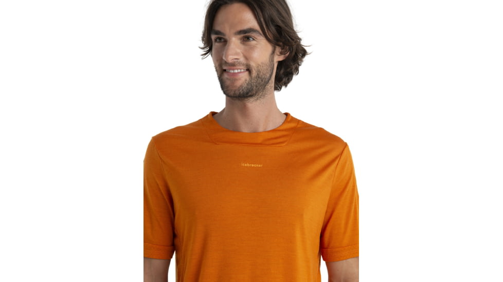 Icebreaker ZoneKnit Short Sleeve T-Shirt - Mens, Earth, Medium, IB0A56P4865M