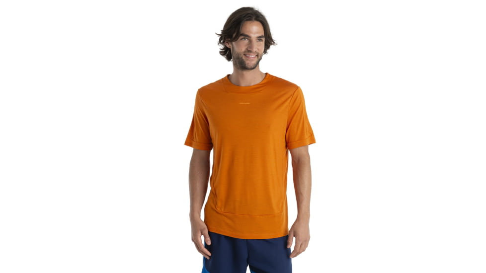 Icebreaker ZoneKnit Short Sleeve T-Shirt - Mens, Earth, Medium, IB0A56P4865M
