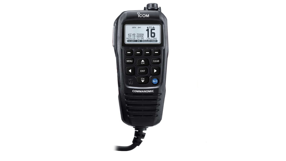 Icom COMMANDMICIV w/White Blacklit LCD - Black 57598