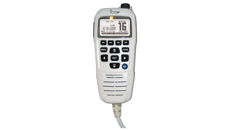 Icom COMMANDMICIV w/White BlackLit LCD - Super White 57600