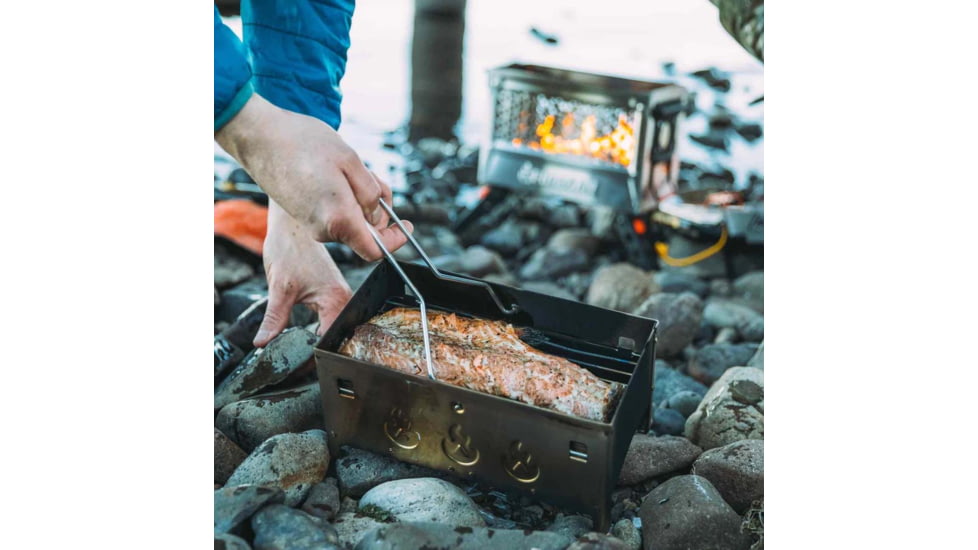 Ignik FireCan Deluxe Stainless w/Grill, Silver &amp; Orange, IGPRO-00322