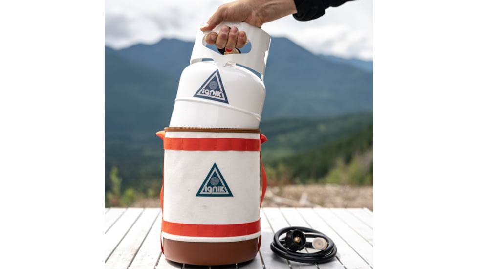 Ignik Gas Growler Deluxe Kit w/Adapter Hose and Carry Case, White, IGPRO-00219