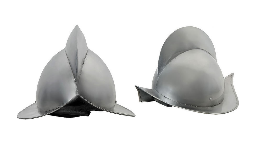 India Made Spanish Morion Helmet, Carbon steel construction, 910975