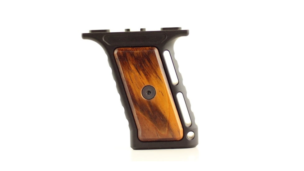 Indignant Arms Streamline Accented FWG MLOK Grip, Cocobolo Grip/Black Frame, fw-acc-co-bk