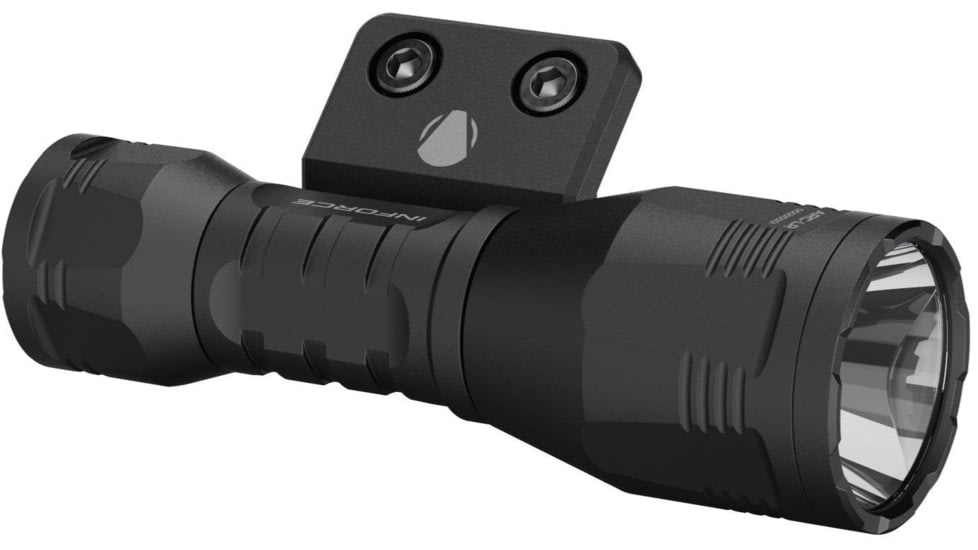 INFORCE ARC 350-Lr-M Rechargeable 18350 Li-Ion 1200 Lumens LED Flashlight Kit w/Mount, Black, IF71015