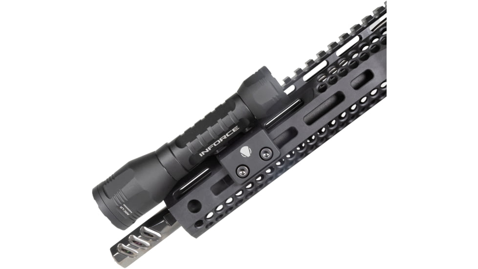 INFORCE ARC 650-Lr-M Rechargeable 18650 Li-Ion 1400 Lumens LED Flashlight Kit w/Mount, Black, IF71016