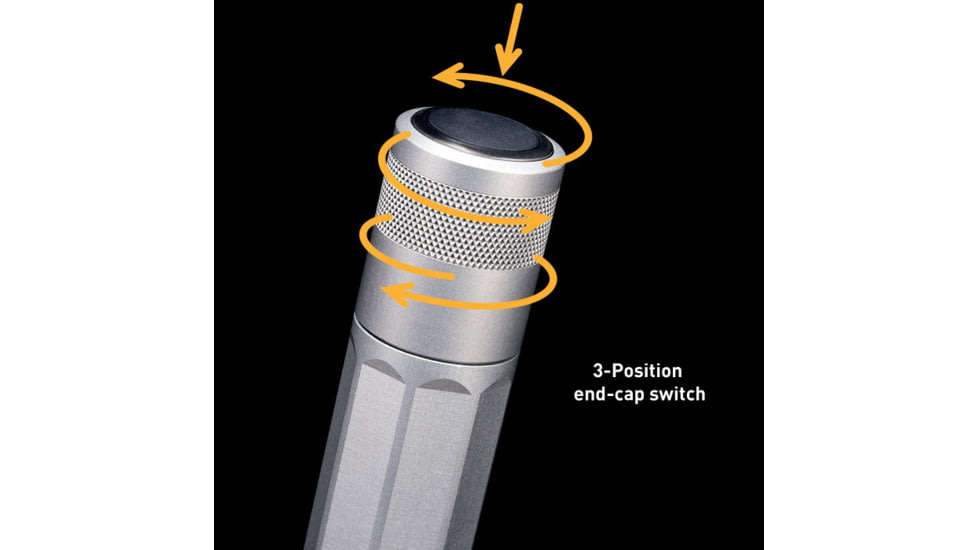 Inova XO3 LED Flashlight, Titanium, Dual Mode, Gift Box XO3DM-GT