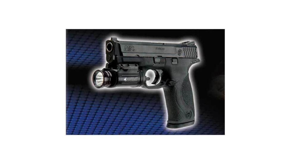 Insight SSL1 Mil-Spec Pistol Flashlight Mounted on Smith &amp; Wesson M&amp;P Handgun