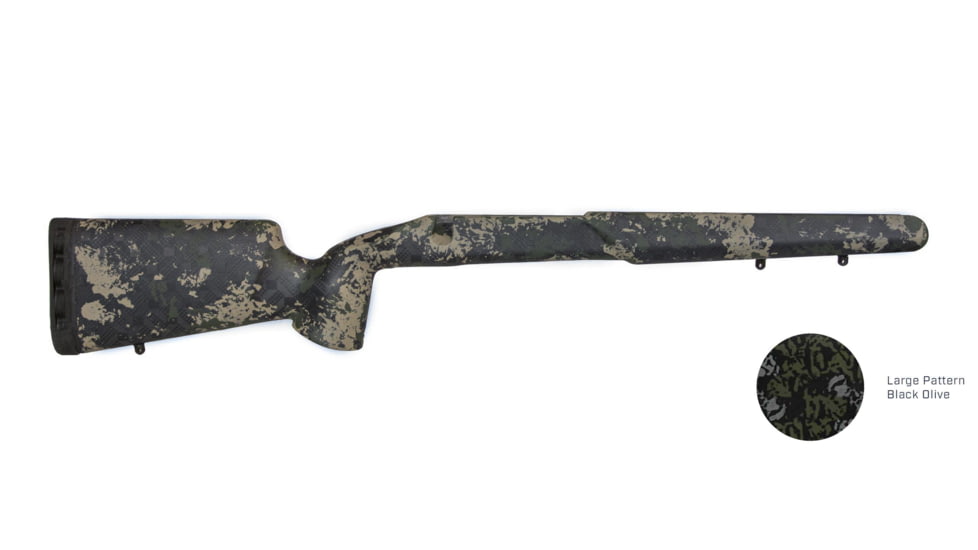 iota Outdoors EKO Rifle Stock for Remington 700 Long Actions with Remington Facotry Sporter/Remington Standard Sendero Barrel Cortou, Black Olive, 14C-131110-21-1311121-1