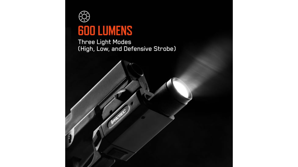 IPROTEC IPRMLT0001 RM600LSR Rail Mount Light Red Laser 600 Lumen