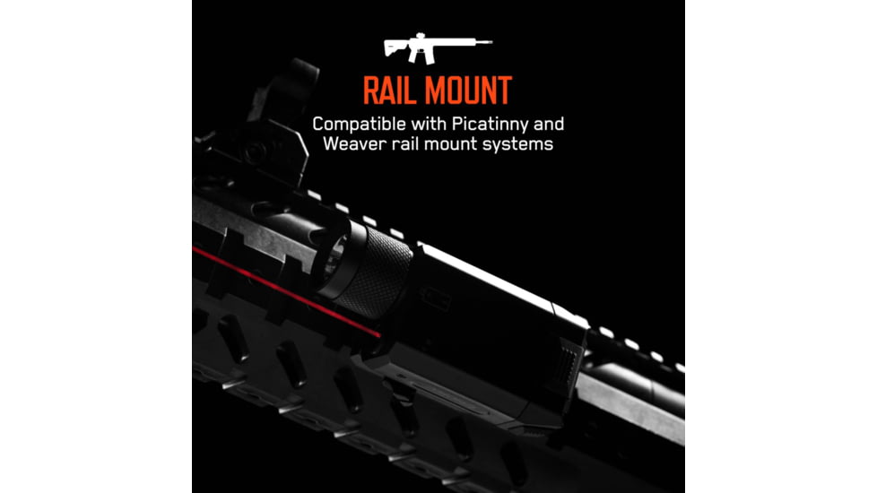 IPROTEC IPRMLT0001 RM600LSR Rail Mount Light Red Laser 600 Lumen