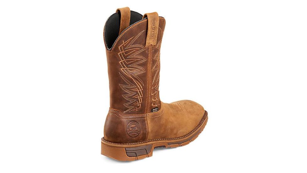 Irish Setter Marshall 83912 Boot, 11 Inch Pull, On, Steel Toe, Waterproof, EH Sole, Tan, 16 Medium 83912D 160