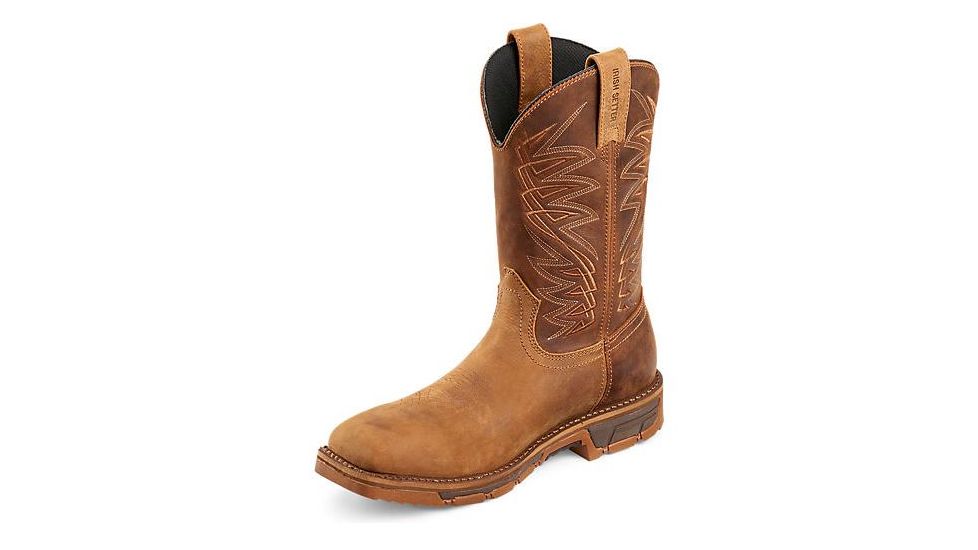 Irish Setter Marshall 83912 Boot, 11 Inch Pull, On, Steel Toe, Waterproof, EH Sole, Tan, 16 Medium 83912D 160