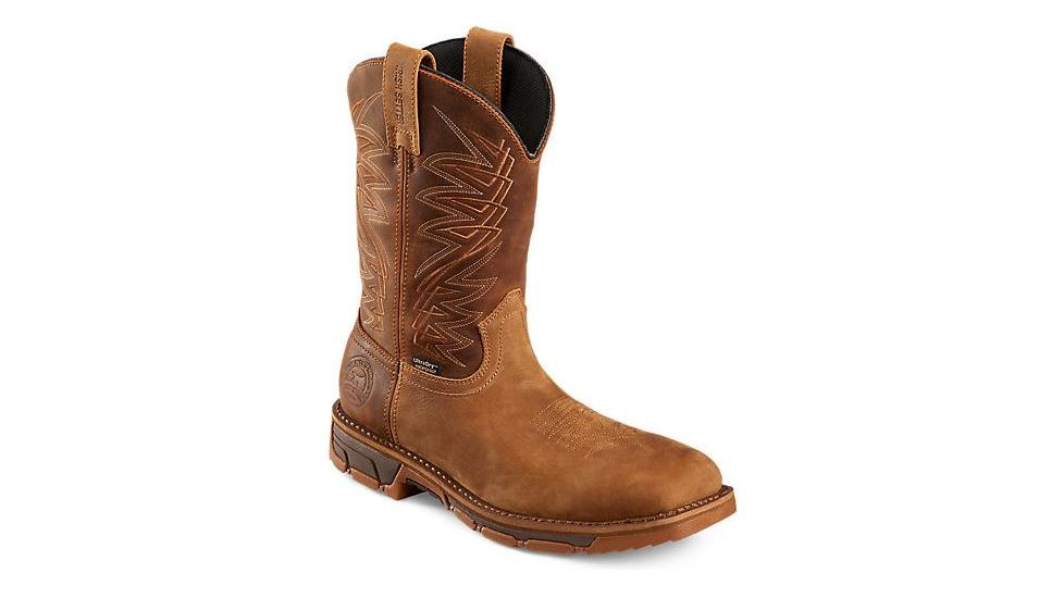 Irish Setter Marshall 83912 Boot, 11 Inch Pull, On, Steel Toe, Waterproof, EH Sole, Tan, 16 Medium 83912D 160