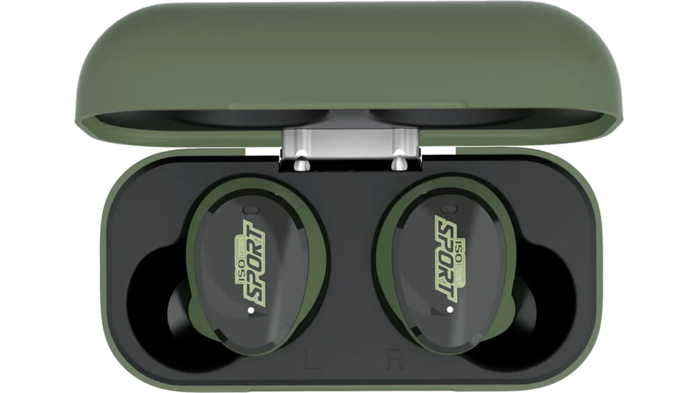 ISOtunes Sport Caliber True Wireless Tactical Earbuds, 25 dB, OD Green, IT-17