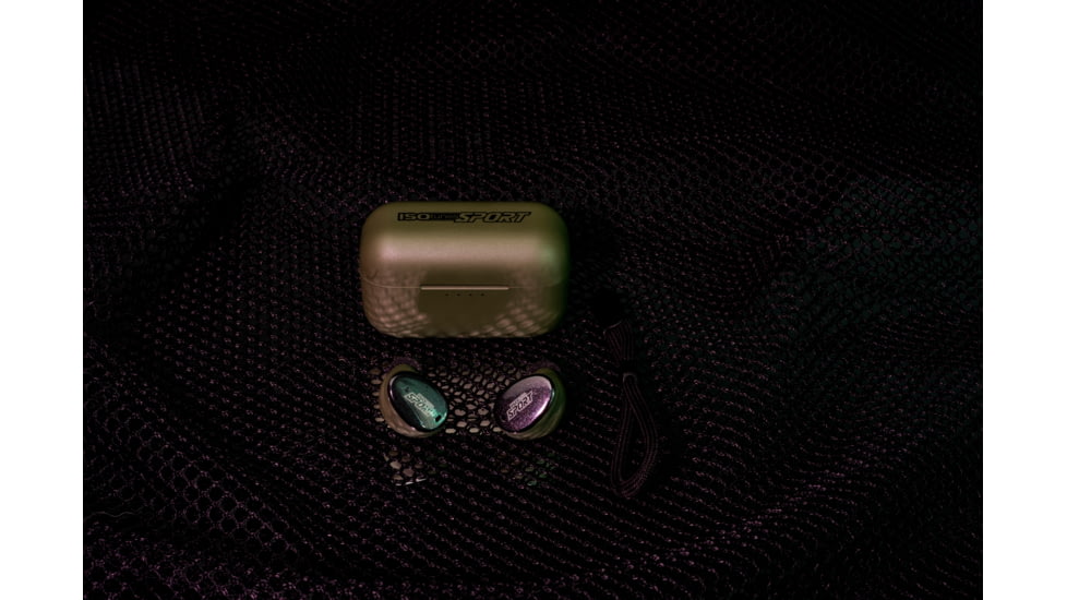 ISOtunes Sport Caliber True Wireless Tactical Earbuds, 25 dB, OD Green, IT-17