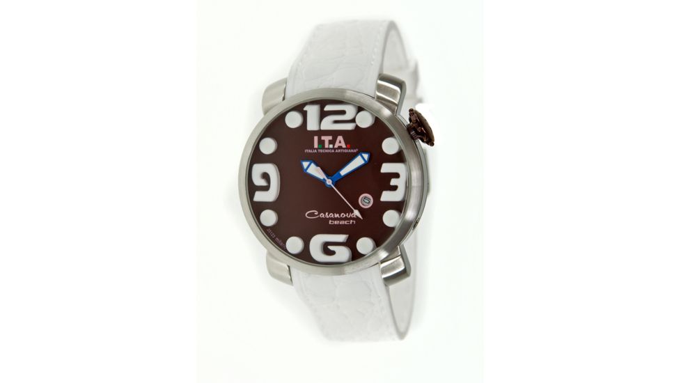 Ita 00.12.31 Casanova Beach Ladies Watch, Brown Face, White Band