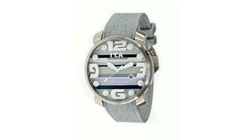 Ita 00.12.39 Casanova Beach Ladies Watch, Striped Face, Gray Band