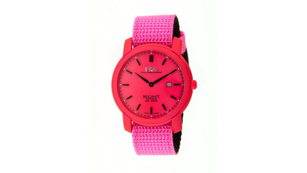 Ita 14.01.22 Brigante Watch, Red Case, Pink Band