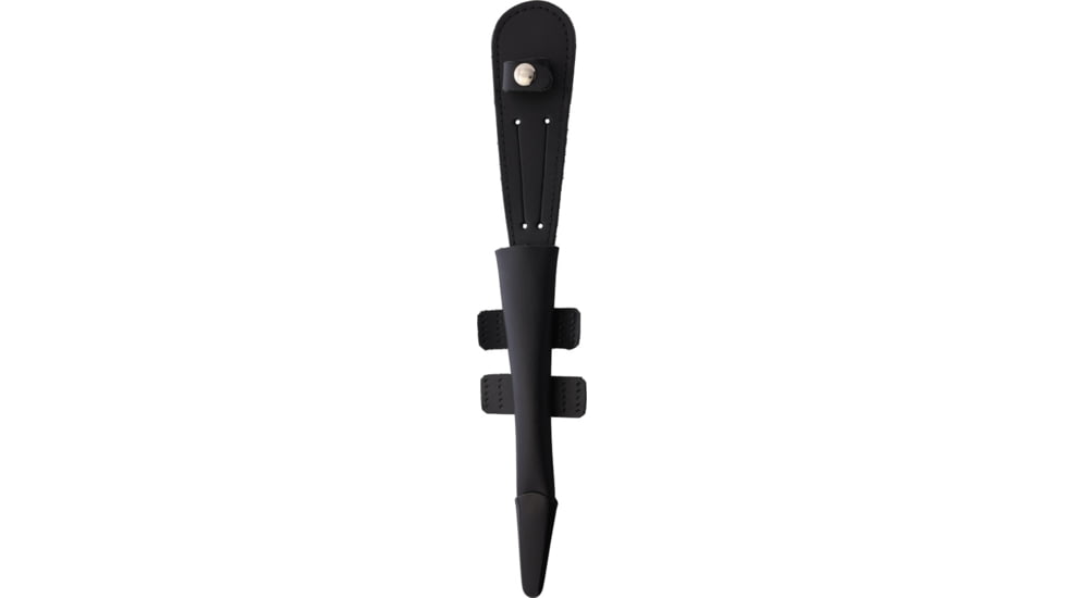 J. Adams Sheffield England Commando Dagger, 12in Overall, 7in Black Double Edge Stainless Dagger Blade, Black Textured Stainless Handle, SHE029